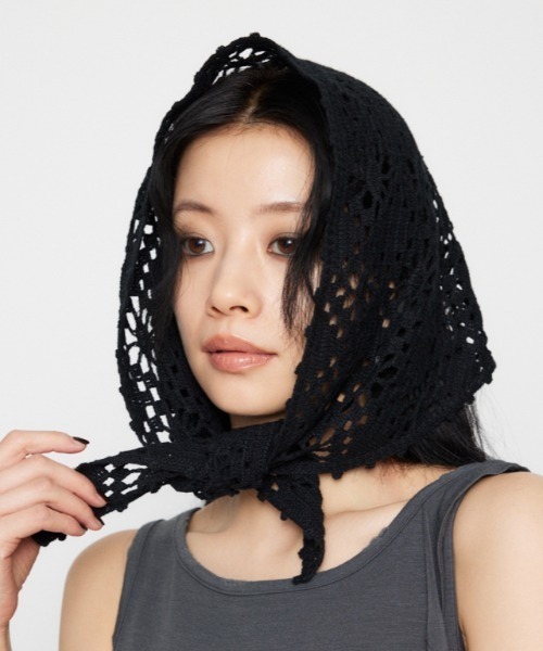 セール】CROCHET ヘッドスカーフ（バンダナ/スカーフ）｜LAGUA GEM