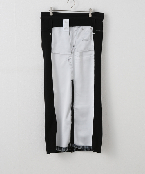 Oriens JOURNAL STANDARD(オリエンス ジャーナルスタンダード)の「【OPEN YY / オープンワイワイ】FRONT JEAN EFFECTJERSEY SKIRT YY251SK006(スカート・レディース・ブラック・SMALL)」の5枚目の写真