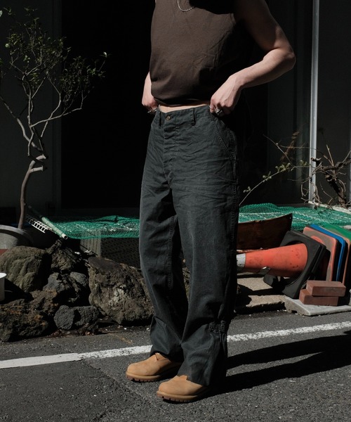 2AM（ツーエイエム）の「NAM ナム / BELLOWS TROUSERS SHABBY（デニムパンツ・メンズ・ブラック・2/1）」の7枚目の写真