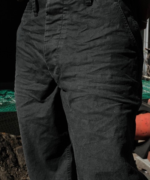 2AM（ツーエイエム）の「NAM ナム / BELLOWS TROUSERS SHABBY（デニムパンツ・メンズ・ブラック・2/1）」の4枚目の写真