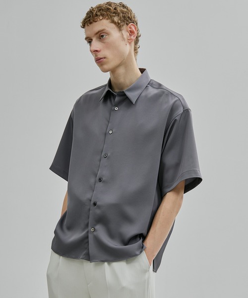 UNITED TOKYO（ユナイテッドトウキョウ）の「COLD DRY ショートスリーブシャツ（シャツ/ブラウス・メンズ・ダークグレー/ライトグレー/グレイッシュベージュ/ブラック・1/3/2）」の12枚目の写真