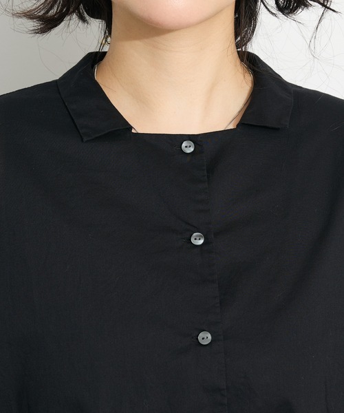 CRAFT STANDARD BOUTIQUE（クラフトスタンダードブティック）の「【追加】ペプラムブラウス◆（シャツ/ブラウス・レディース・ピンク/オフホワイト/ブラック/サックスブルー/ブルー系その他6/ブラック系その他・FREE）」の20枚目の写真