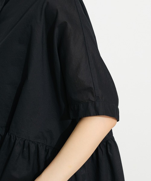 CRAFT STANDARD BOUTIQUE（クラフトスタンダードブティック）の「【追加】ペプラムブラウス◆（シャツ/ブラウス・レディース・ピンク/オフホワイト/ブラック/サックスブルー/ブルー系その他6/ブラック系その他・FREE）」の21枚目の写真