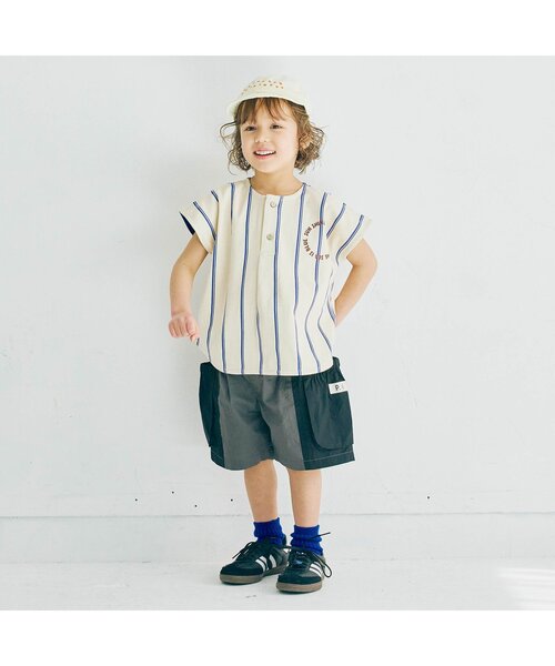 p.premier(ピードットプルミエ)の「【リンク】ストライププルオーバー(シャツ/ブラウス・キッズ・レッド/ブルー・80/90/100/110/120/130/140)」の3枚目の写真