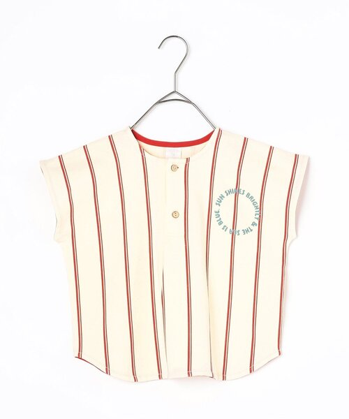 p.premier(ピードットプルミエ)の「【リンク】ストライププルオーバー(シャツ/ブラウス・キッズ・レッド/ブルー・80/90/100/110/120/130/140)」の11枚目の写真