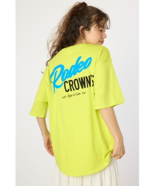 RODEO CROWNS WIDE BOWL(ロデオクラウンズワイドボウル)の「RCS VネックTシャツ(Tシャツ/カットソー・レディース・オフホワイト/ブラック/イエロー/カーキ・FREE)」の4枚目の写真