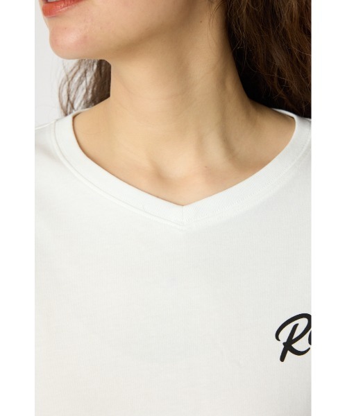 RODEO CROWNS WIDE BOWL(ロデオクラウンズワイドボウル)の「RCS VネックTシャツ(Tシャツ/カットソー・レディース・オフホワイト/ブラック/イエロー/カーキ・FREE)」の10枚目の写真