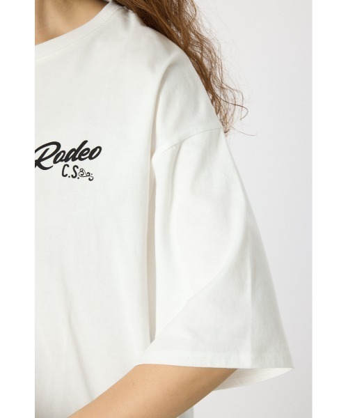 RODEO CROWNS WIDE BOWL(ロデオクラウンズワイドボウル)の「RCS VネックTシャツ(Tシャツ/カットソー・レディース・オフホワイト/ブラック/イエロー/カーキ・FREE)」の8枚目の写真