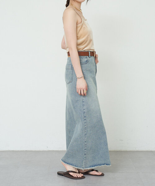 SHENERY（シーナリー）の「《コーデのポイントに》ベロアキャミソール（キャミソール・レディース・ブルー/ベージュ・FREE）」の9枚目の写真