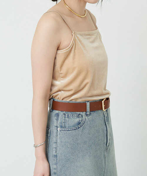 SHENERY（シーナリー）の「《コーデのポイントに》ベロアキャミソール（キャミソール・レディース・ブルー/ベージュ・FREE）」の12枚目の写真