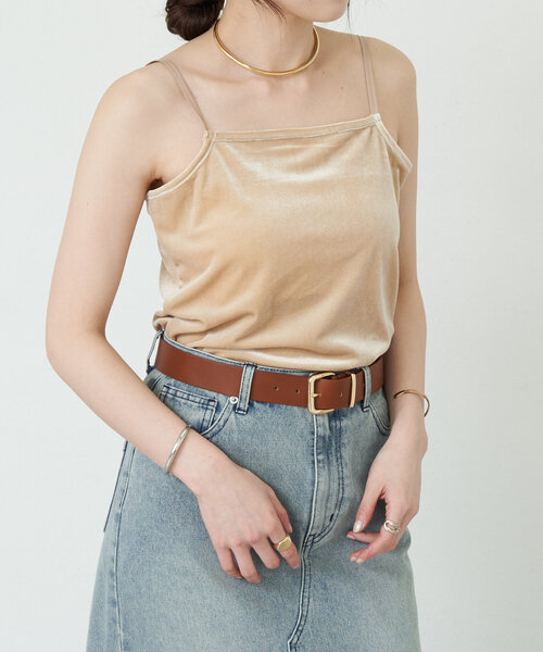 SHENERY（シーナリー）の「《コーデのポイントに》ベロアキャミソール（キャミソール・レディース・ブルー/ベージュ・FREE）」の11枚目の写真