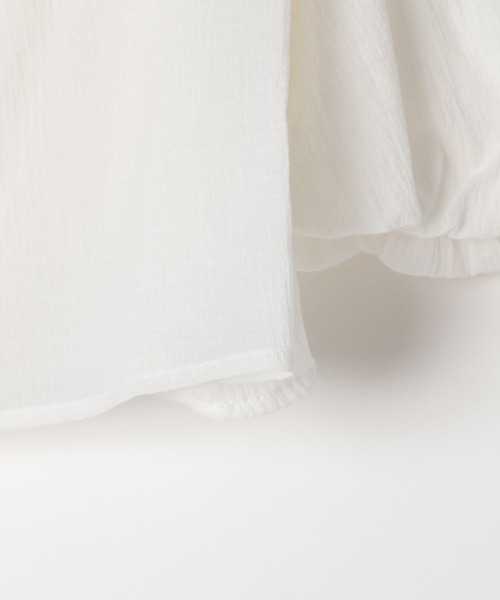 repipi armario（レピピ アルマリオ）の「【girly line】リボンオフショルブラウス（シャツ/ブラウス・キッズ・ホワイト/サックスブルー/ブラック・LARGE/MEDIUM/SMALL）」の13枚目の写真