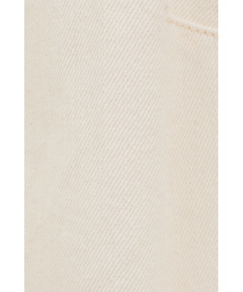 CLANE(クラネ)の「CLANE/クラネ/WAIST OPEN DENIM ALL IN ONE(サロペット/オーバーオール・レディース・アイボリー/ブラック・1)」の7枚目の写真