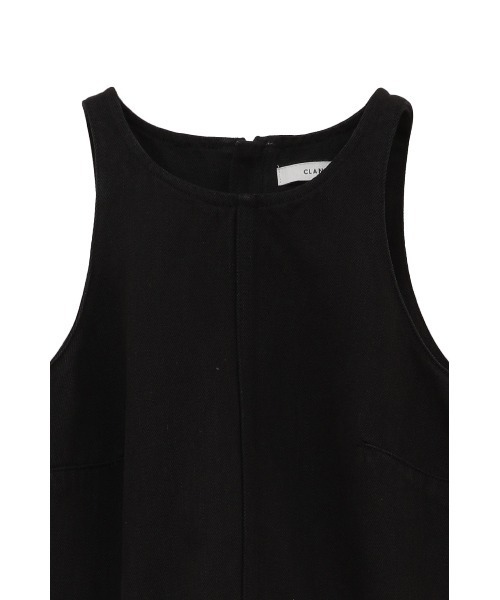 CLANE(クラネ)の「CLANE/クラネ/WAIST OPEN DENIM ALL IN ONE(サロペット/オーバーオール・レディース・アイボリー/ブラック・1)」の12枚目の写真