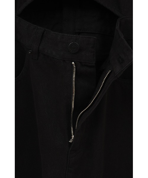 CLANE(クラネ)の「CLANE/クラネ/WAIST OPEN DENIM ALL IN ONE(サロペット/オーバーオール・レディース・アイボリー/ブラック・1)」の17枚目の写真