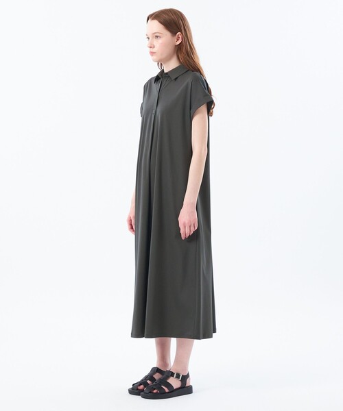 MACKINTOSH PHILOSOPHY(マッキントッシュ フィロソフィー)の「【WEB&一部店舗】スキッパージャージワンピース(ワンピース・レディース・ブラック/チャコールグレー/ベージュ・38)」の11枚目の写真