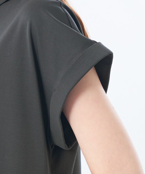 MACKINTOSH PHILOSOPHY(マッキントッシュ フィロソフィー)の「【WEB&一部店舗】スキッパージャージワンピース(ワンピース・レディース・ブラック/チャコールグレー/ベージュ・38)」の9枚目の写真