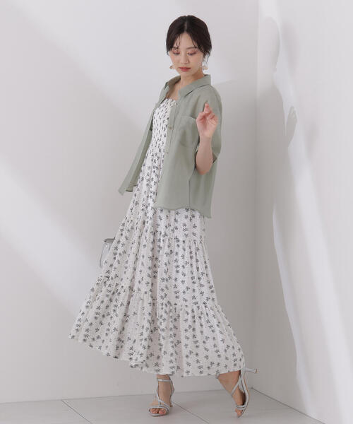 PROPORTION BODY DRESSING(プロポーションボディドレッシング)の「タイ付きシアー半袖シャツ / 1215110602(シャツ/ブラウス・レディース・ピンク/カーキ/ベージュ・FREE)」の18枚目の写真