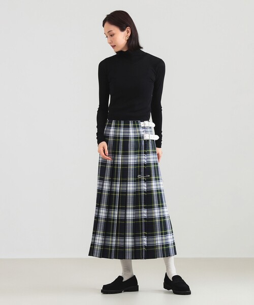 【ハンガー付】O'NEIL OF DUBLINウールロングキルトスカート O'NEIL OF DUBLIN（オニールオブダブリン） ウールロングキルト