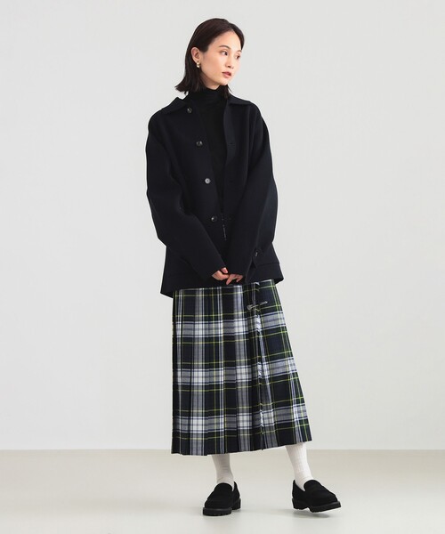 O'NEIL of DUBLIN（オニールオブダブリン）の「O’NEIL OF DUBLIN / ウール ワイドベルト ロング キルトスカート（スカート・レディース・ブラウン系その他4/グリーン・8/12/10）」の12枚目の写真