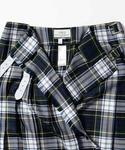 O'NEIL of DUBLIN（オニールオブダブリン）の「O’NEIL OF DUBLIN / ウール ワイドベルト ロング キルトスカート（スカート・レディース・ブラウン系その他4/グリーン・8/12/10）」の21枚目の写真