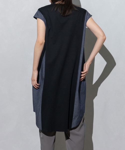 MARECHAL TERRE（マルシャルテル）の「コクーンチュニック（Tシャツ/カットソー・レディース・グレー/ブラック/ベージュ/ネイビー・MEDIUM）」の11枚目の写真