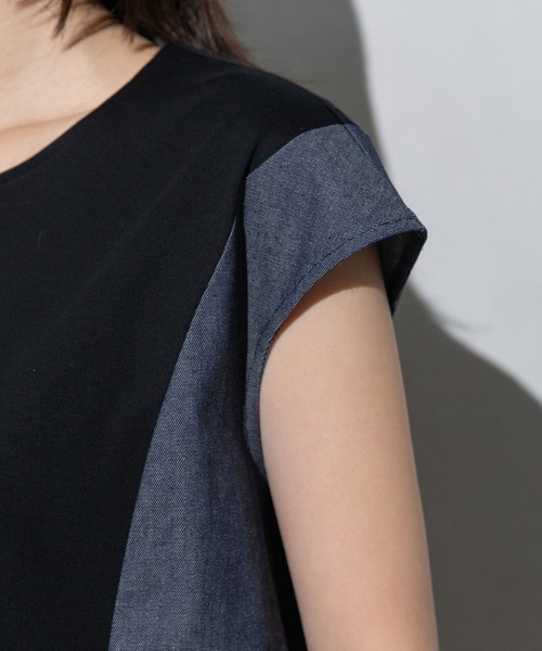 MARECHAL TERRE（マルシャルテル）の「コクーンチュニック（Tシャツ/カットソー・レディース・グレー/ブラック/ベージュ/ネイビー・MEDIUM）」の13枚目の写真