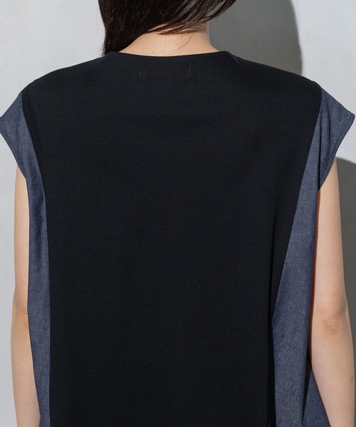 MARECHAL TERRE（マルシャルテル）の「コクーンチュニック（Tシャツ/カットソー・レディース・グレー/ブラック/ベージュ/ネイビー・MEDIUM）」の15枚目の写真