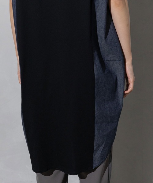 MARECHAL TERRE（マルシャルテル）の「コクーンチュニック（Tシャツ/カットソー・レディース・グレー/ブラック/ベージュ/ネイビー・MEDIUM）」の16枚目の写真