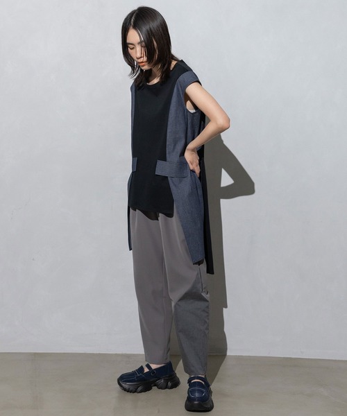 MARECHAL TERRE（マルシャルテル）の「コクーンチュニック（Tシャツ/カットソー・レディース・グレー/ブラック/ベージュ/ネイビー・MEDIUM）」の17枚目の写真