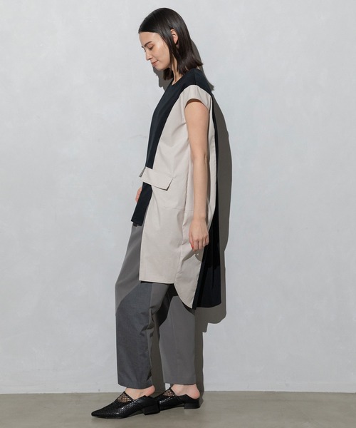 MARECHAL TERRE（マルシャルテル）の「コクーンチュニック（Tシャツ/カットソー・レディース・グレー/ブラック/ベージュ/ネイビー・MEDIUM）」の22枚目の写真