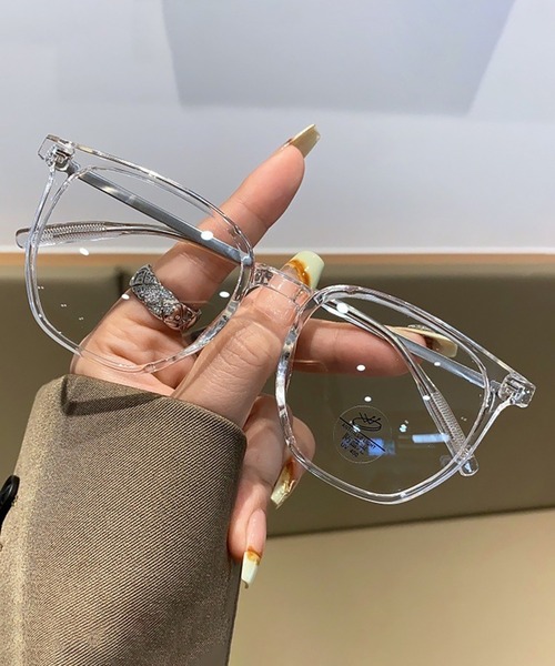 Bifrost（ビフレスト）の「ウェリントン型 ファッションレンズ 伊達めがね（メガネ・レディース・ブラック/カーキ/グレー/クリア・FREE）」の7枚目の写真