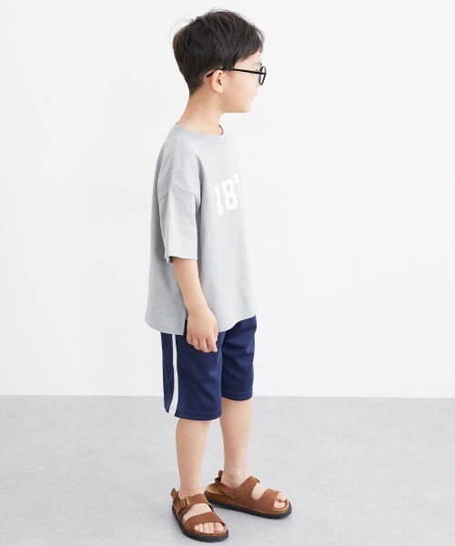 QUNTSTYLE(キュントスタイル)の「半袖プリントTシャツ <綿100%>(Tシャツ/カットソー・キッズ・オフホワイト/クリーム/グレー/チャコール/ラベンダー/ネイビー/ベージュ/グリーン/ピンク系/ライム・100/110/120/130/140/150/160/170)」の15枚目の写真