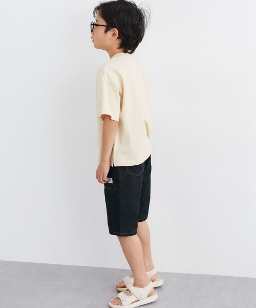 QUNTSTYLE(キュントスタイル)の「半袖プリントTシャツ <綿100%>(Tシャツ/カットソー・キッズ・オフホワイト/クリーム/グレー/チャコール/ラベンダー/ネイビー/ベージュ/グリーン/ピンク系/ライム・100/110/120/130/140/150/160/170)」の22枚目の写真