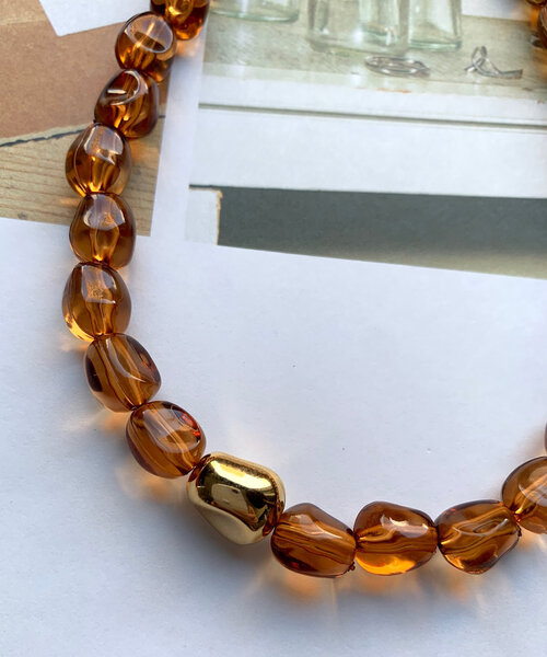 DouDou（ドゥドゥ）の「クリアカラーネックレス（ネックレス・レディース・グレー/ブラウン/クリア・FREE）」の13枚目の写真