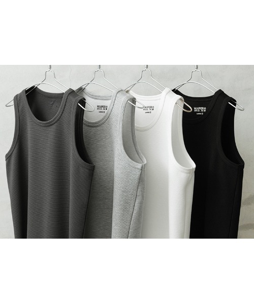 OVERWHELM タンクトップ　XXL Multi Pattern Back Mesh Loose Tanktop - Black – LÝFT