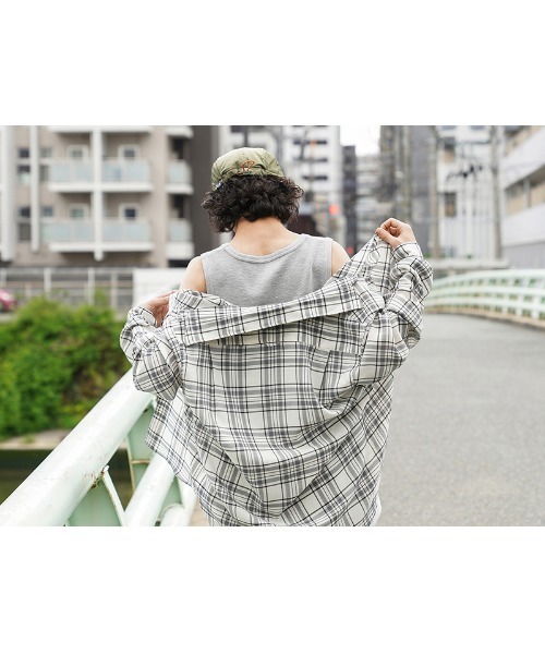 WAIPER.inc(ワイパーインク)の「WAIPER.inc フライス タンクトップ【WP1114】(Tシャツ/カットソー・メンズ・ホワイト/チャコールグレー/ブラック/グレー・M/L/XL/XXL)」の21枚目の写真
