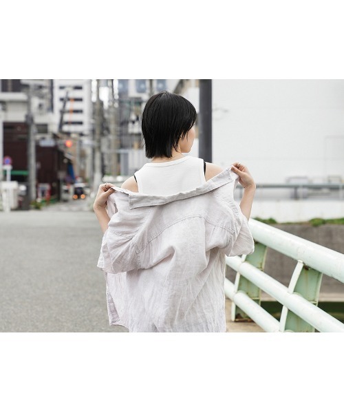 NOTHINGEVERYTHING plage シャーリングカットソー ホワイト NOTHINGEVERYTHING plage シャーリングカットソー ホワイト