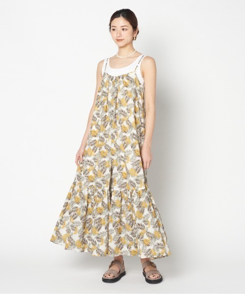 SHEERSUCKER CAMI DRESS(PRINT)（ワンピース）｜HELIOPOLE