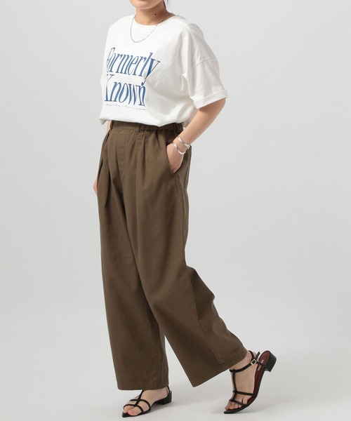 BAYFLOW（ベイフロー）の「【低身長caho146cmさんプロデュース】カーブパンツ（その他パンツ・レディース・アイボリー/ブラウン・X-SMALL/SMALL）」の11枚目の写真