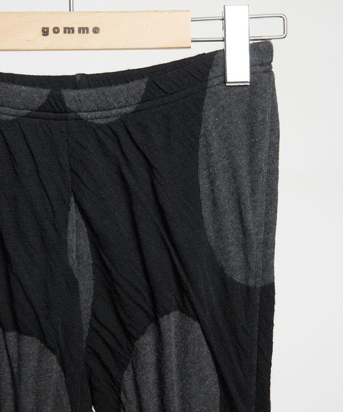 gomme(ゴム)の「ドットJQ 切替レギンス(レギンス/スパッツ・レディース・ブラック/チャコールグレー/テラコッタ・MEDIUM)」の5枚目の写真