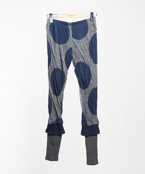 gomme(ゴム)の「ドットJQ 切替レギンス(レギンス/スパッツ・レディース・ブラック/チャコールグレー/テラコッタ・MEDIUM)」の8枚目の写真