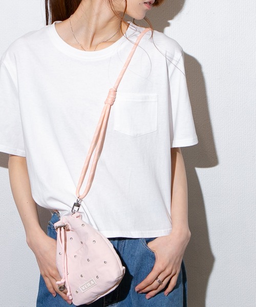 pumpkin port(パンプキンポート)の「ポケ付き クルーネック半袖Tシャツ(Tシャツ/カットソー・レディース・ホワイト/ブラック・S/M/L/LL)」の17枚目の写真