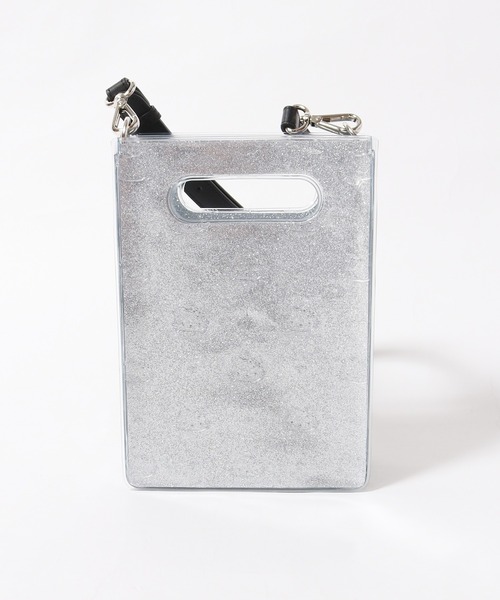 NaNa-NaNa（ナナナナ）の「nana-nana/ナナナナ×HelloKitty/ハローキティ×PSG/パリサンジェルマン A5 Glitter PVC グリッターショルダーバッグ ハンドバック 3WAY（ショルダーバッグ・メンズ・シルバー・FREE）」の10枚目の写真