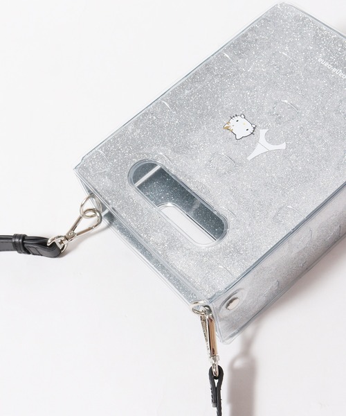 NaNa-NaNa（ナナナナ）の「nana-nana/ナナナナ×HelloKitty/ハローキティ×PSG/パリサンジェルマン A5 Glitter PVC グリッターショルダーバッグ ハンドバック 3WAY（ショルダーバッグ・メンズ・シルバー・FREE）」の14枚目の写真