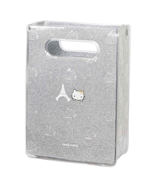 NaNa-NaNa（ナナナナ）の「nana-nana/ナナナナ×HelloKitty/ハローキティ×PSG/パリサンジェルマン A5 Glitter PVC グリッターショルダーバッグ ハンドバック 3WAY（ショルダーバッグ・メンズ・シルバー・FREE）」の8枚目の写真