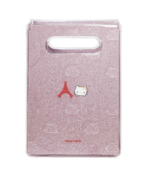 NaNa-NaNa（ナナナナ）の「nana-nana/ナナナナ×HelloKitty/ハローキティ×PSG/パリサンジェルマン A5 Glitter PVC グリッターショルダーバッグ ハンドバック 3WAY（ショルダーバッグ・メンズ・シルバー・FREE）」の2枚目の写真