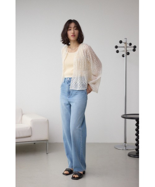AZUL by moussy(アズールバイマウジー)の「前後2WAY シアージャガードフリルブラウス(シャツ/ブラウス・レディース・アイボリー/ブラック・FREE)」の22枚目の写真
