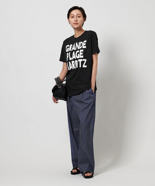 m's braque(エムズブラック)の「【別注】<m’s braque>BIARRITZ Tシャツ(Tシャツ/カットソー・レディース・ホワイト/ブラック・M)」の6枚目の写真
