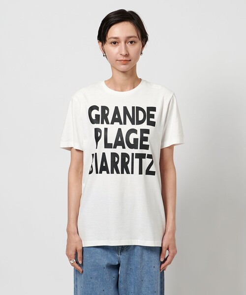 m's braque(エムズブラック)の「【別注】<m’s braque>BIARRITZ Tシャツ(Tシャツ/カットソー・レディース・ホワイト/ブラック・M)」の7枚目の写真